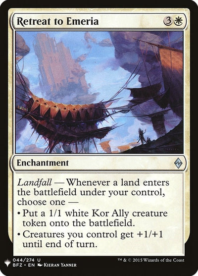 Retreat to Emeria (44) (The List Reprints)