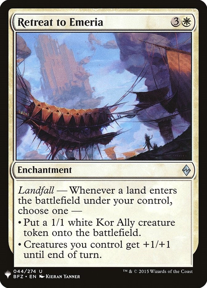 Retreat to Emeria (44) (The List Reprints)