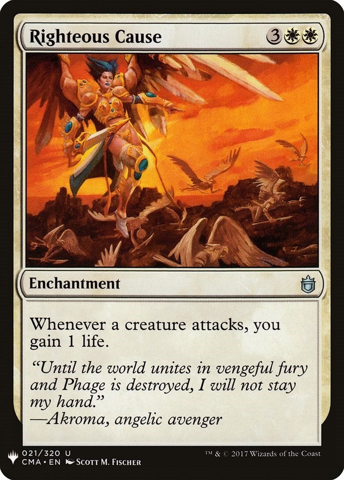 Righteous Cause (21) (The List Reprints)