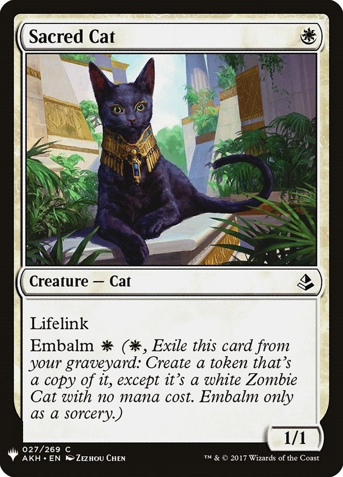 Sacred Cat (27) (The List Reprints)