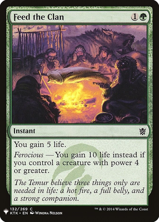 Feed the Clan (132) (The List Reprints)