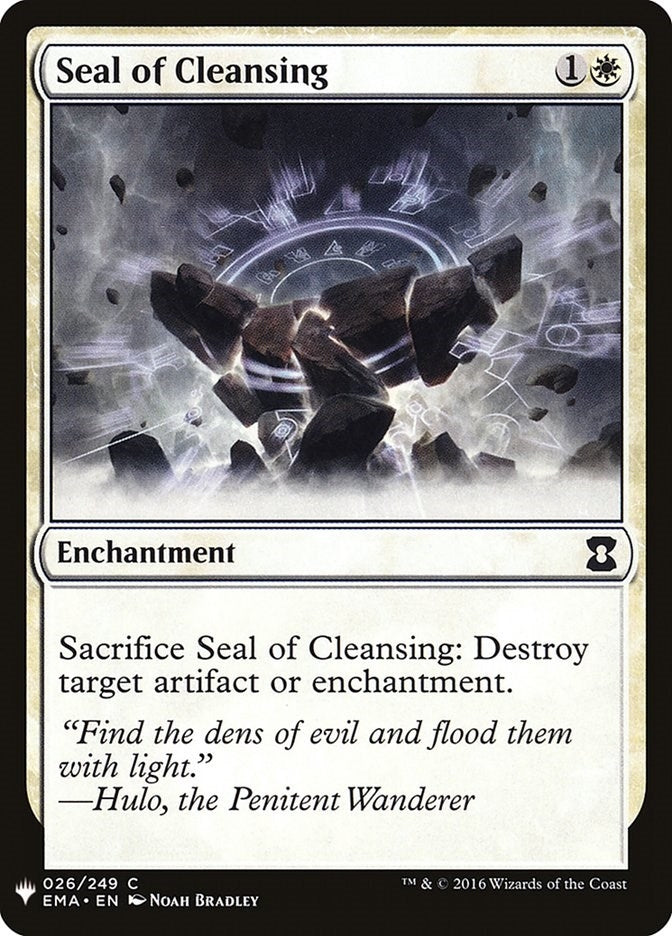 Seal of Cleansing (26) (The List Reprints)