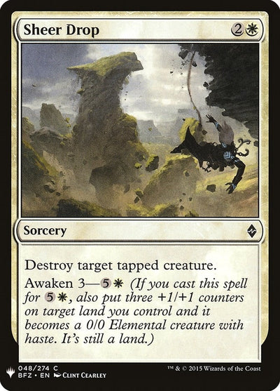 Sheer Drop (48) (The List Reprints)