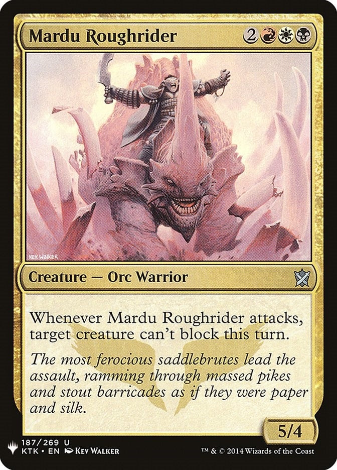 Mardu Roughrider (187) (The List Reprints)