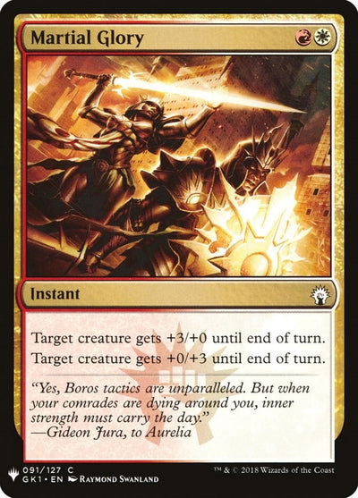 Martial Glory (91) (The List Reprints)