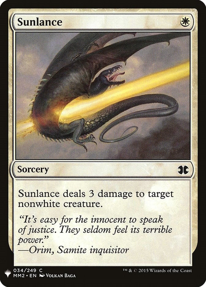 Sunlance (34) (The List Reprints)