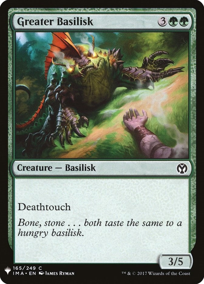 Greater Basilisk (165) (The List Reprints)