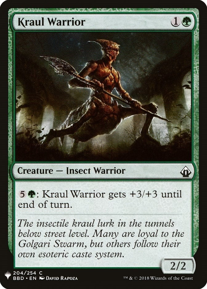 Kraul Warrior (204) (The List Reprints)