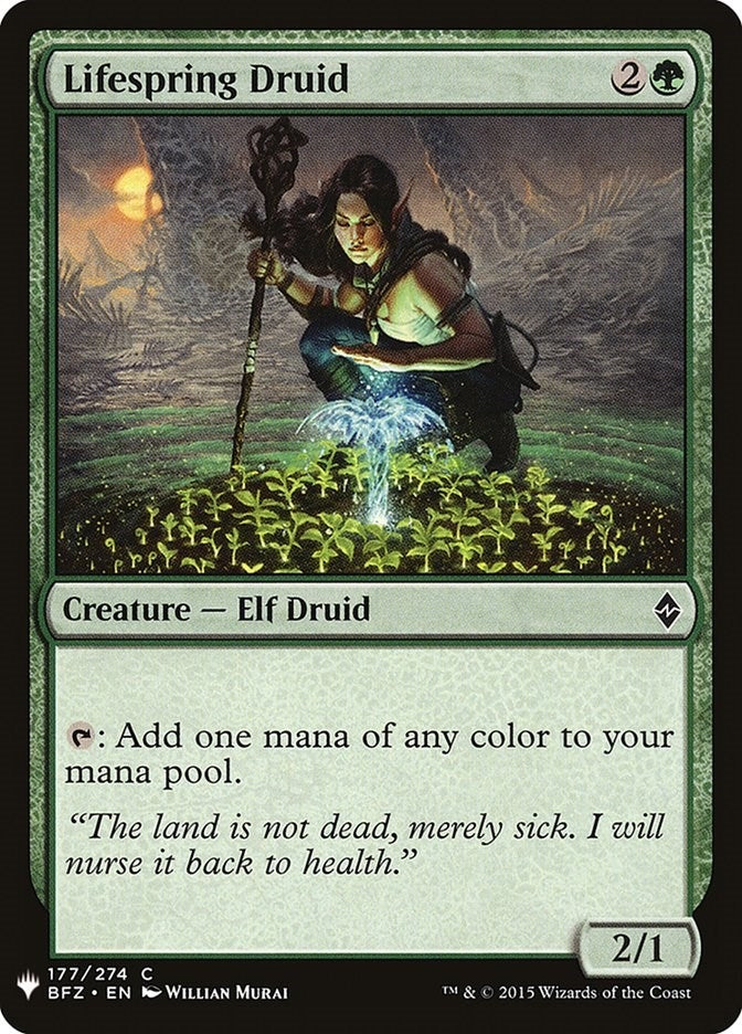 Lifespring Druid (177) (The List Reprints)