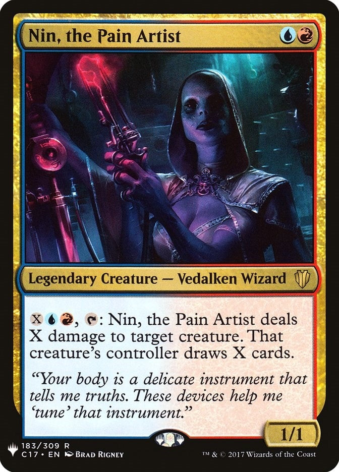 Nin, the Pain Artist (183/309) (The List Reprints)