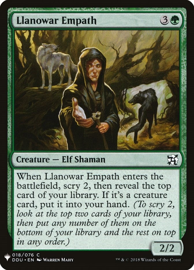 Llanowar Empath (18) (The List Reprints)