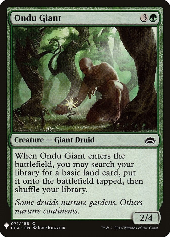 Ondu Giant (71) (The List Reprints)