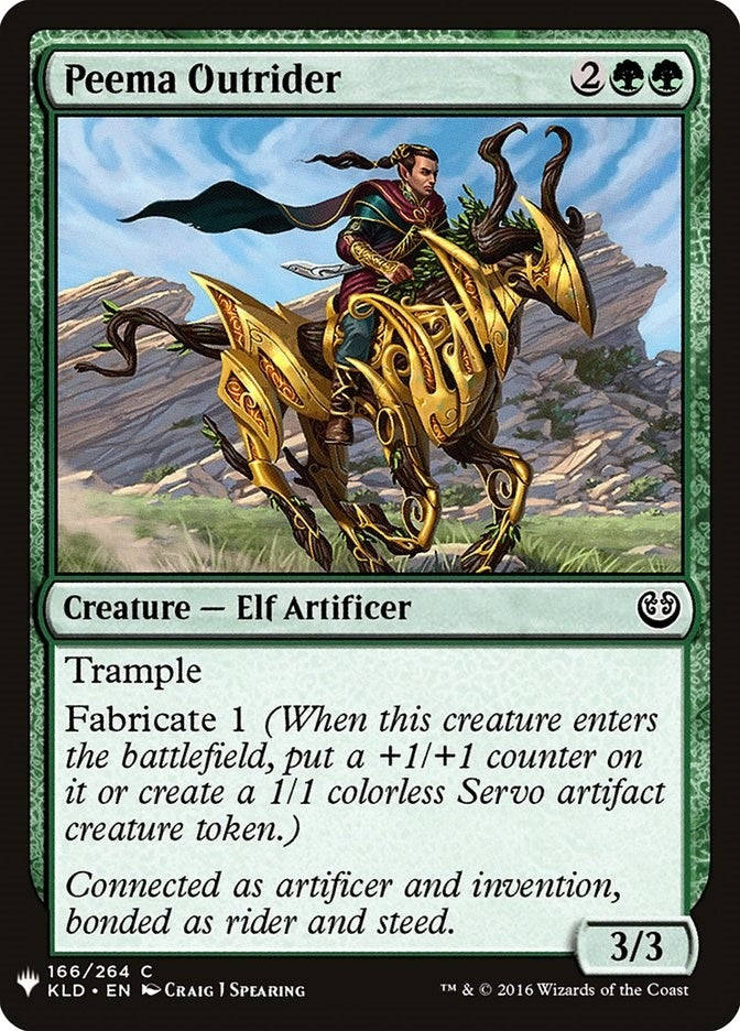 Peema Outrider (166) (The List Reprints)