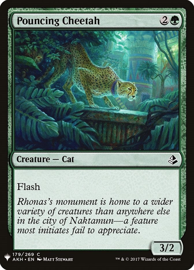 Pouncing Cheetah (179) (The List Reprints)