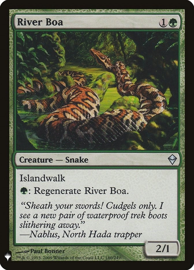 River Boa (180) (The List Reprints)