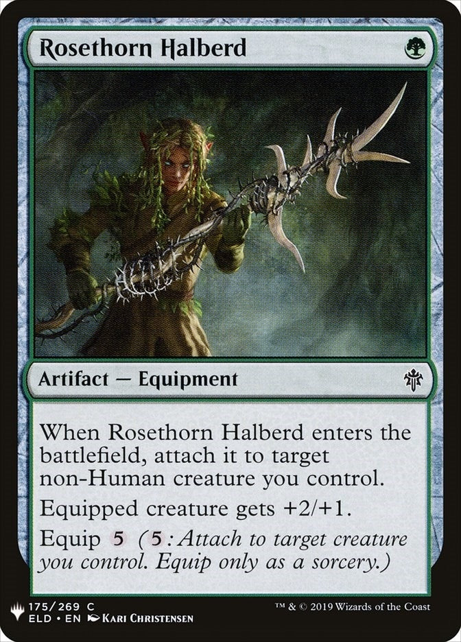 Rosethorn Halberd (175) (The List Reprints)