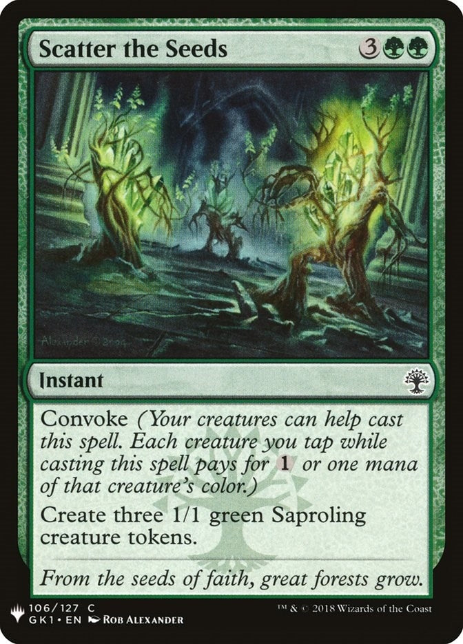 Scatter the Seeds (106) (The List Reprints)