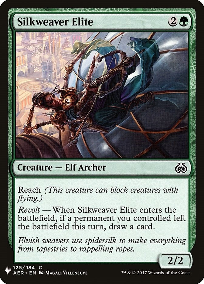 Silkweaver Elite (125) (The List Reprints)
