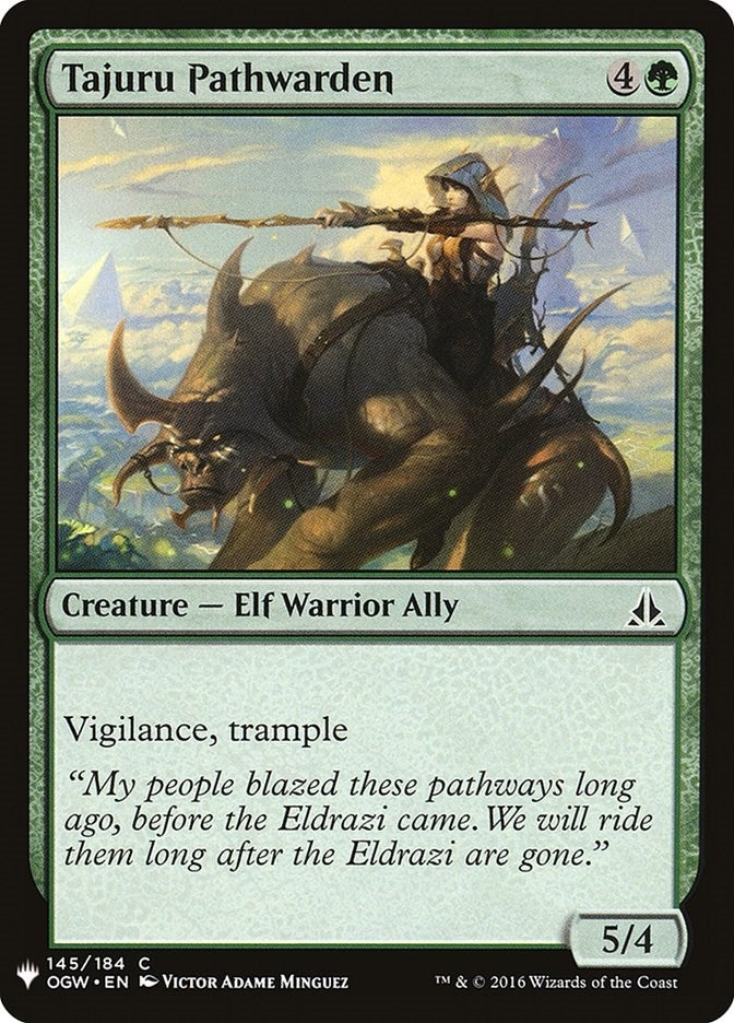 Tajuru Pathwarden (145) (The List Reprints)