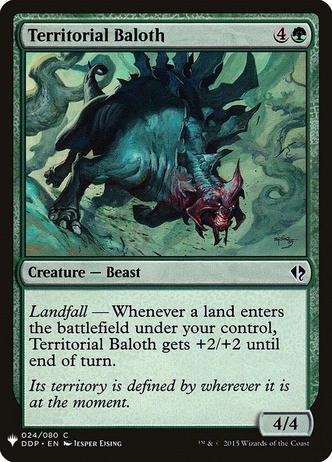Territorial Baloth (24) (The List Reprints)