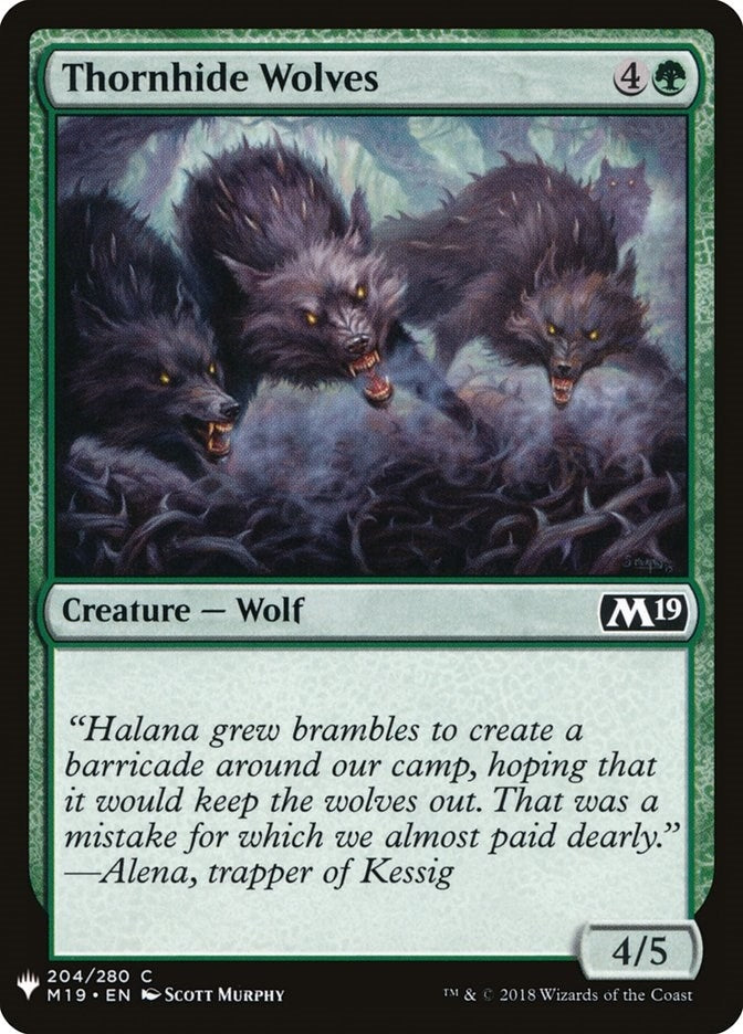 Thornhide Wolves (204) (The List Reprints)