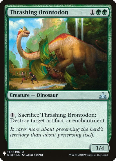 Thrashing Brontodon (148) (The List Reprints)