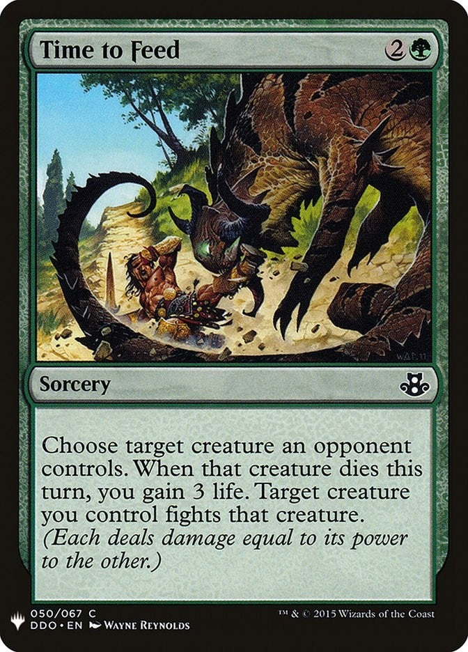 Time to Feed (50) (The List Reprints)