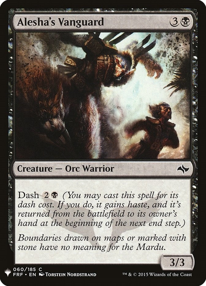 Alesha's Vanguard (60) (The List Reprints)