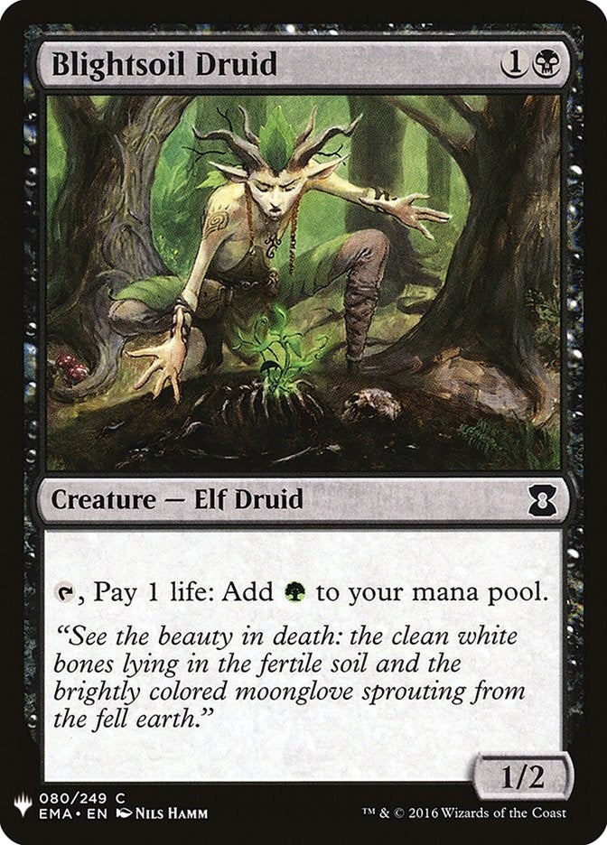 Blightsoil Druid (80) (The List Reprints)