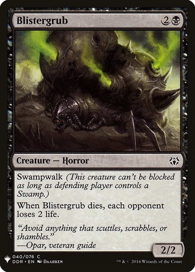 Blistergrub (40) (The List Reprints)