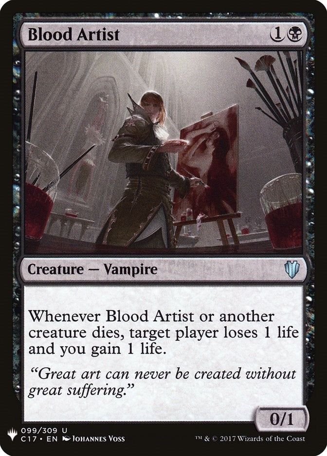 Blood Artist (99) (The List Reprints)