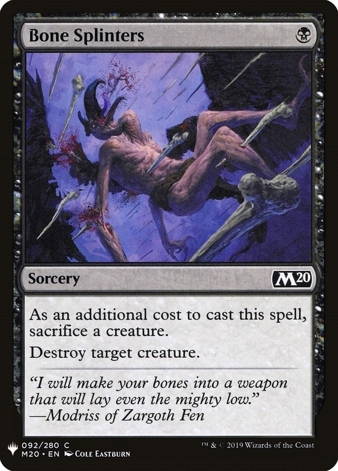Bone Splinters (92) (The List Reprints)