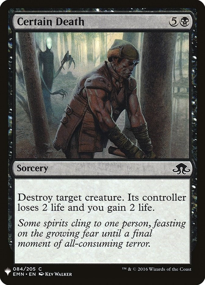Certain Death (84) (The List Reprints)