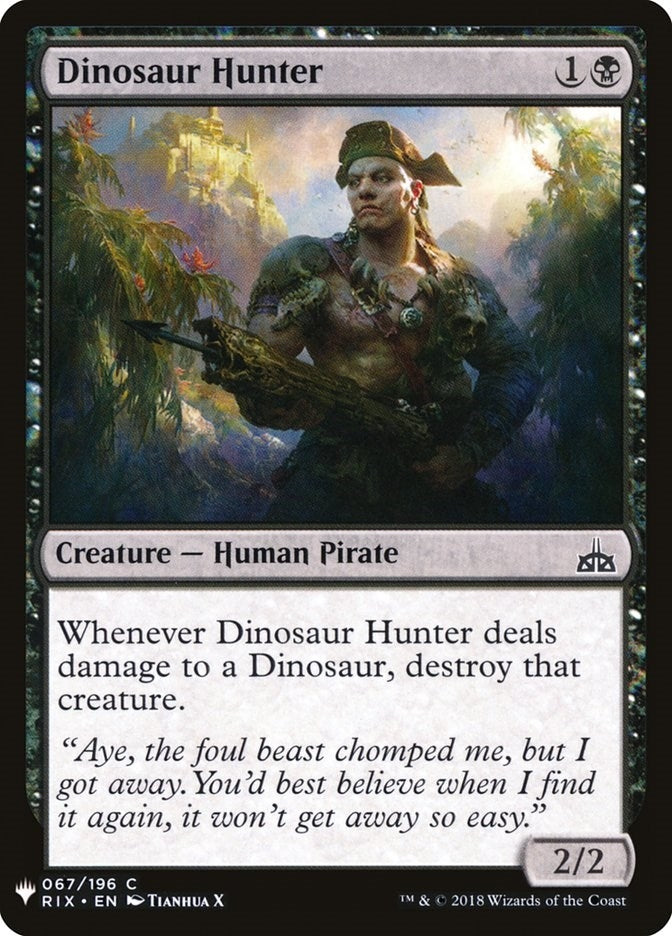 Dinosaur Hunter (67) (The List Reprints)