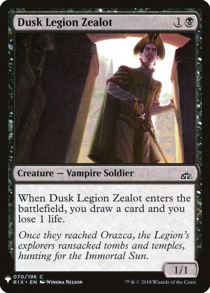 Dusk Legion Zealot (70) (The List Reprints)