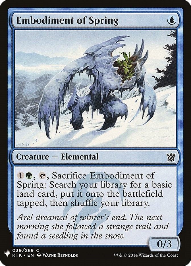 Embodiment of Spring (39) (The List Reprints)