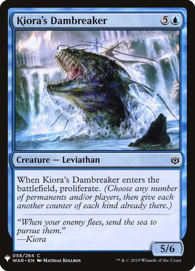 Kiora's Dambreaker (58) (The List Reprints)