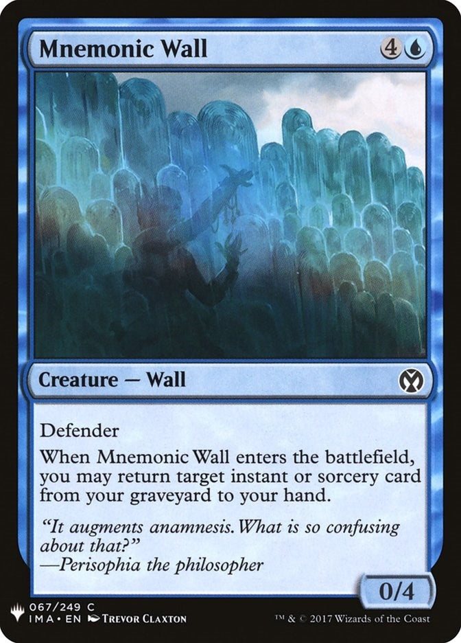 Mnemonic Wall (67) (The List Reprints)