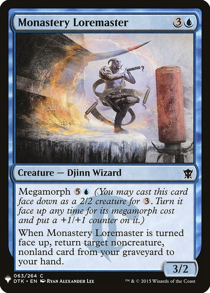 Monastery Loremaster (63) (The List Reprints)