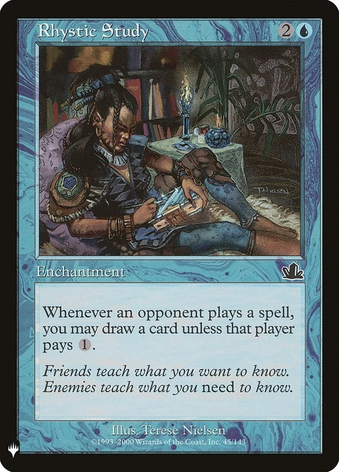 Rhystic Study (45) (The List Reprints)