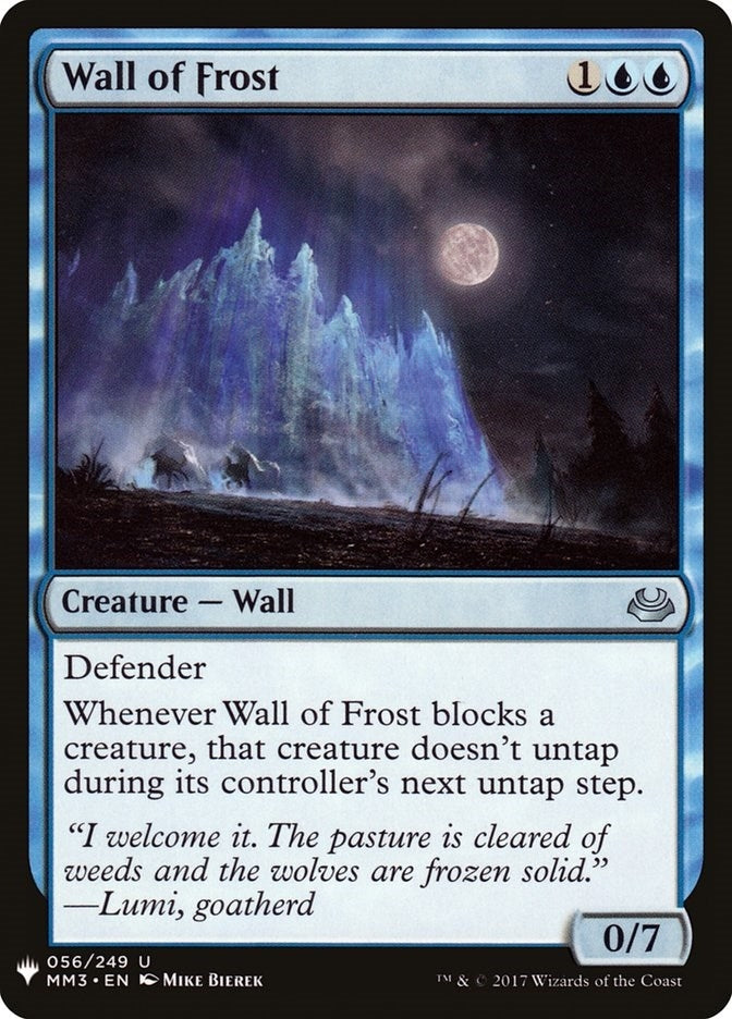 Image for Wall of Frost (56) - Magic: The Gathering