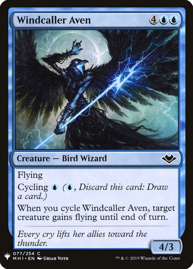 Windcaller Aven (77) (The List Reprints)
