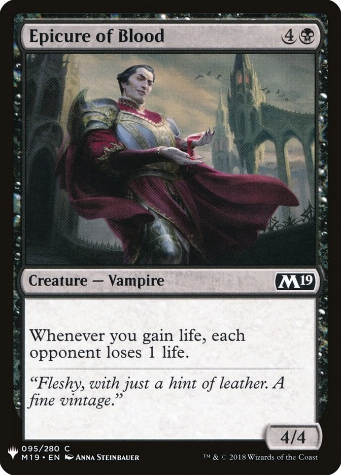 Epicure of Blood (95) (The List Reprints)