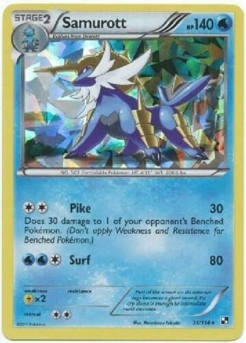 Image for Samurott - 31/114 (Cracked Ice Holo) (031/114) (Deck Exclusives) - Pokemon