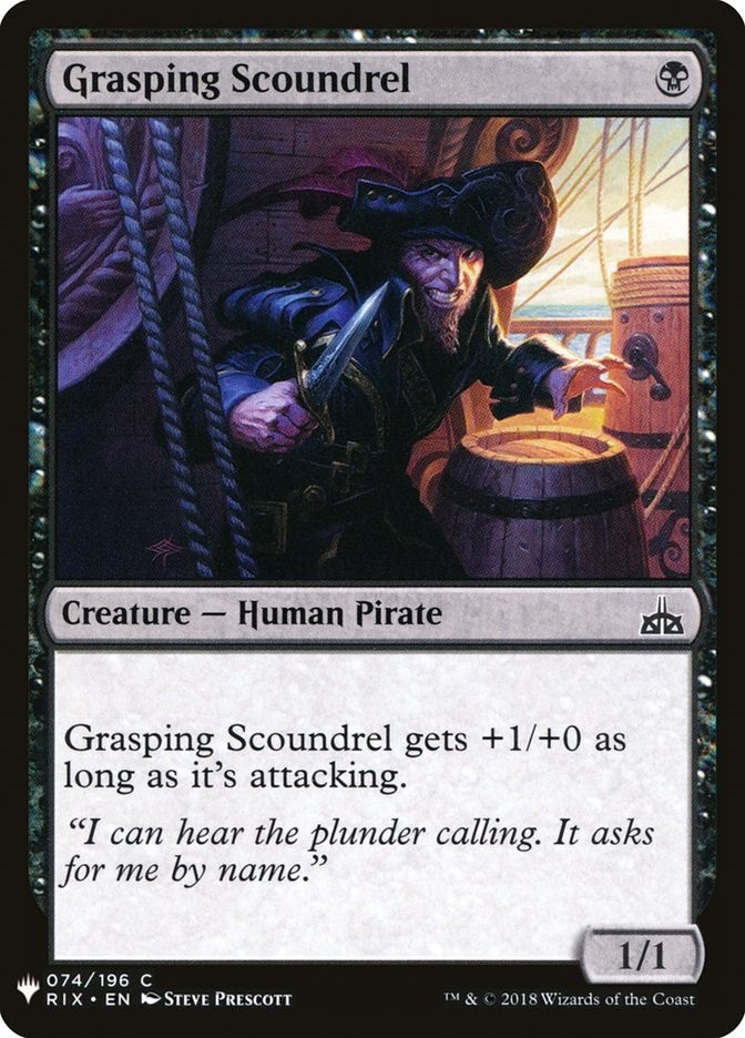 Grasping Scoundrel (74) (The List Reprints)