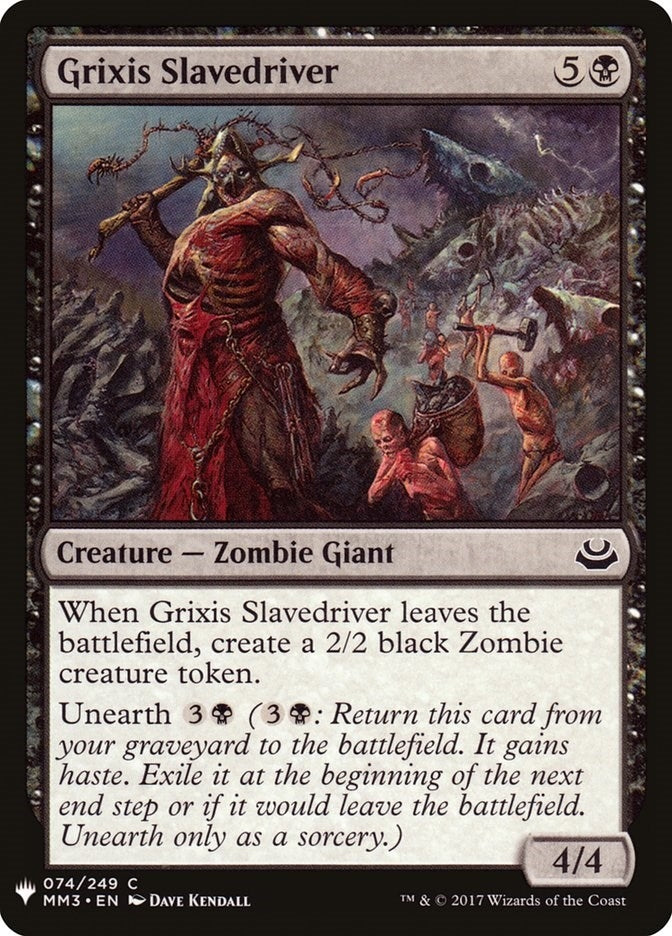 Grixis Slavedriver (74) (The List Reprints)