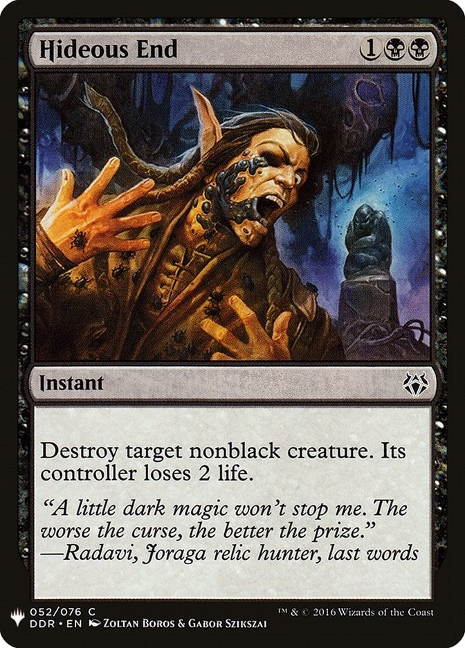 Hideous End (52) (The List Reprints)