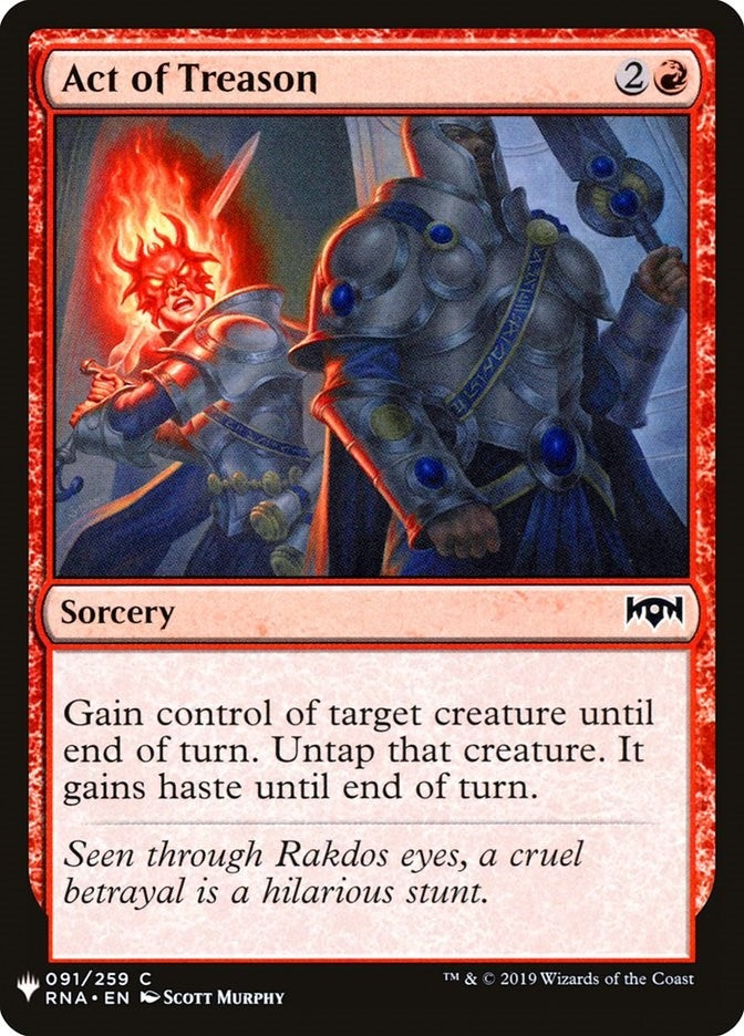 Act of Treason (91) (The List Reprints)
