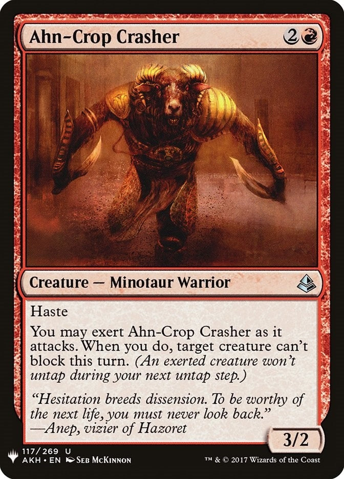 Ahn-Crop Crasher (117) (The List Reprints)