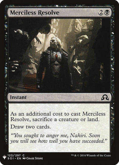Merciless Resolve (123) (The List Reprints)